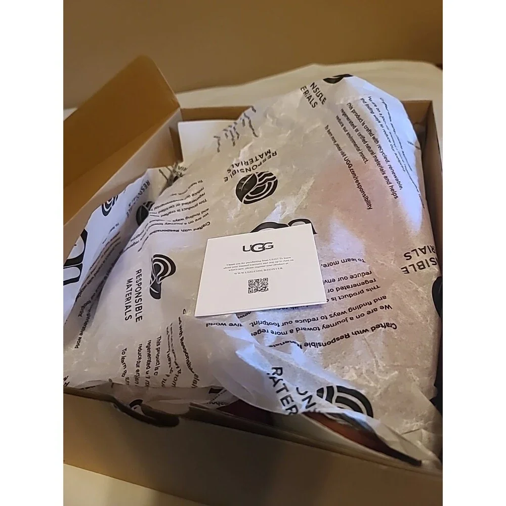 NWT UGG URSEEN PLATFORM ALL GENDER SLIPPERS SHOES US MEN 7/ WOMENS 8 - Picture 7 of 8